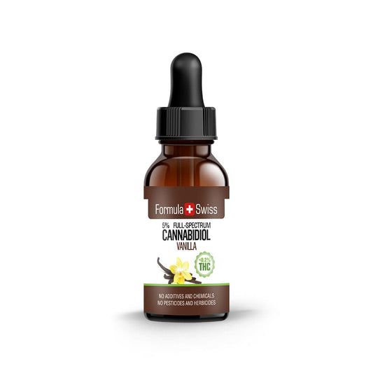 Huile de CBD dans l'huile de vanille 0,2% THC