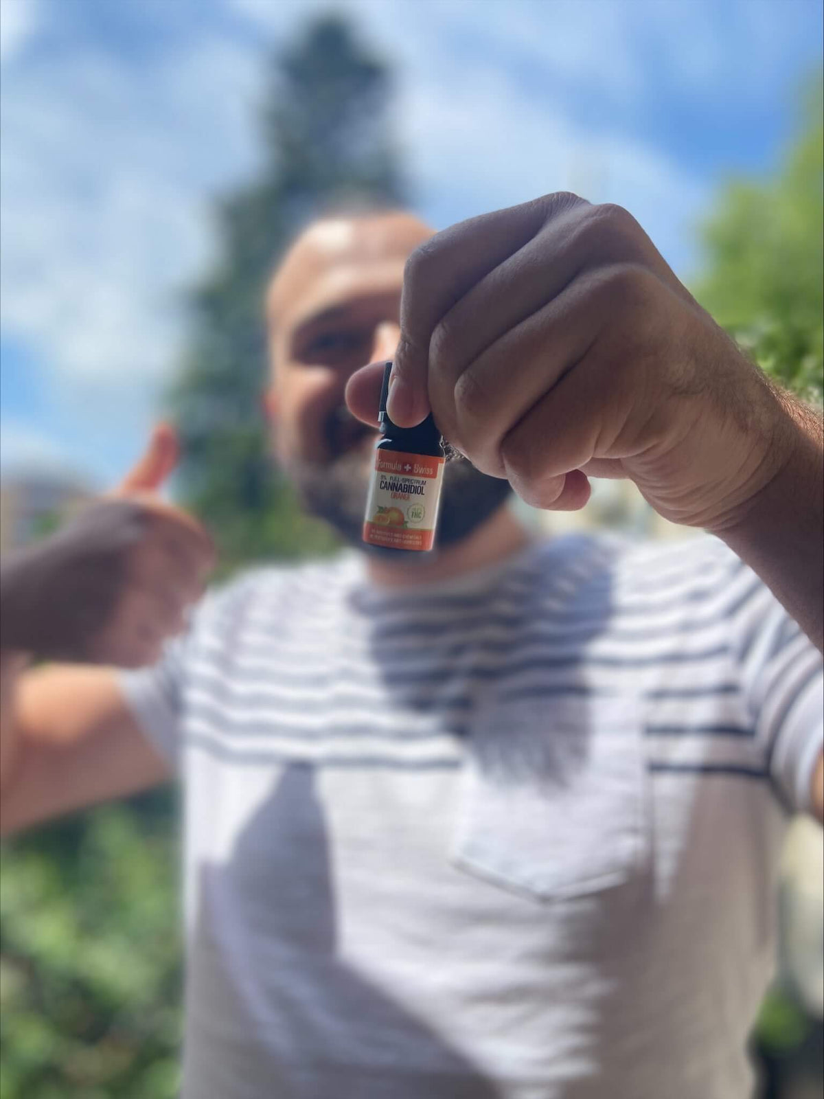Formula SwissZ Huile de CBD biologique dans l'huile d'orange