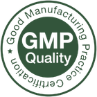 Formula Swiss logo de certification de qualité GMP pour les bonnes pratiques de fabrication sur un fond transparent.